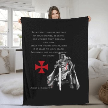 Discover Knights Templar Glory Of God Gifts Fleece Blankets
