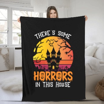 Discover There's Some Horrors In This House Cute halloween Fleece Blankets