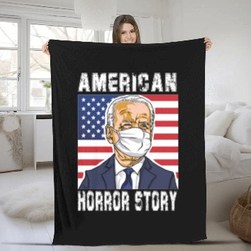 Discover American Horror Story - Joe Biden Funny Fleece Blankets
