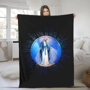 Discover Virgin mary madonna maria ave maria catholic bibel Fleece Blankets