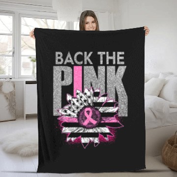 Discover Pink Ribbon Breast Cancer Awareness Fleece Blankets