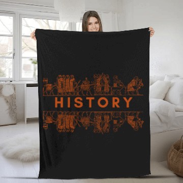 Discover History (Lovers) Subject Fleece Blankets
