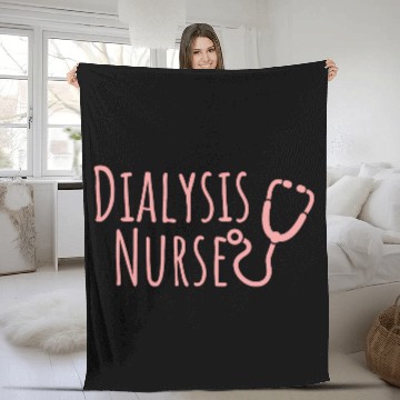 Discover Dialysis Nurse Fleece Blankets