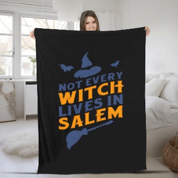 Discover Not Every Witch Lives in Salem UnicolorNot Every W Fleece Blankets