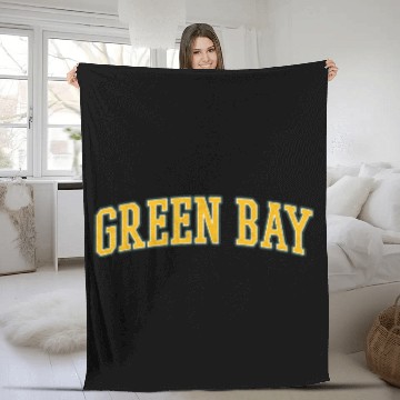 Discover Green Bay Wisconsin Fleece Blankets