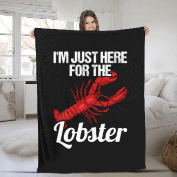 Discover I'm Just Here For The Lobster Red Lobster Crab 3D Fleece Blankets