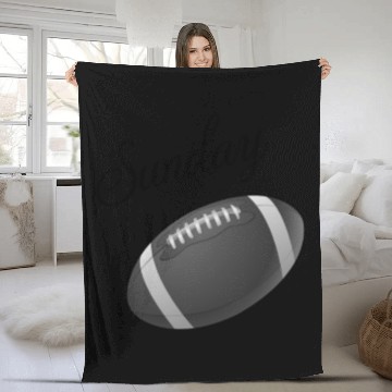 Discover Football Sunday Time Fleece Blankets