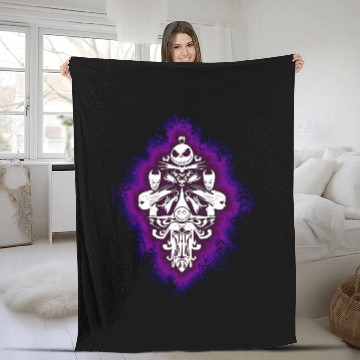 Discover Jack Skellington Haunted Mansion Wallpaper Fleece Blankets