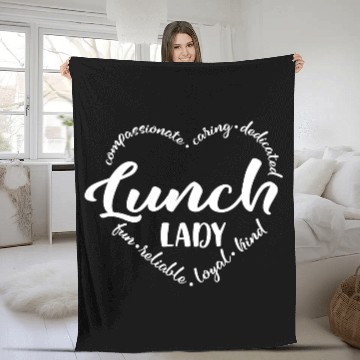 Discover Lunch lady, Cafeteria, lunchlady worker Fleece Blankets