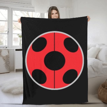 Discover ladybug Fleece Blankets