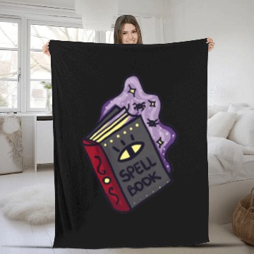 Discover Witch spell book Fleece Blankets