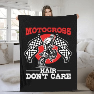 Discover Dirt Bike MX Motocross Supercross Fleece Blankets