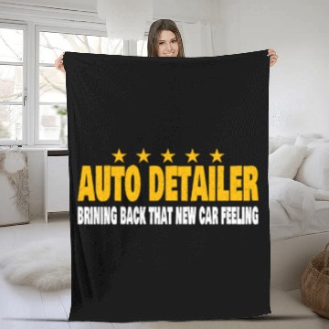 Discover Mobile Car Detailing Auto Detailing Car Detailer Fleece Blankets