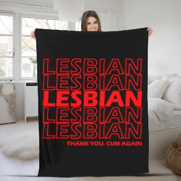 Discover Lesbian Thank You Fleece Blankets