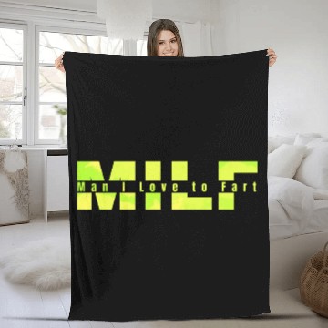 Discover MILF Man I Love to Fart Fleece Blankets