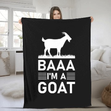 Discover Baaa I'm a Goat Funny Halloween Party Animal Fleece Blankets