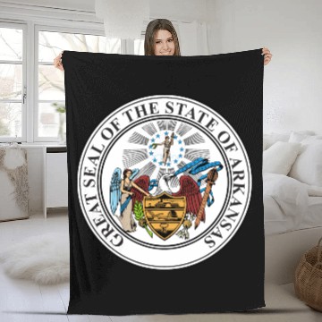 Discover Great Seal of Arkansas Fleece Blankets