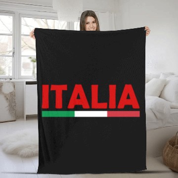 Discover Italy Fleece Blankets