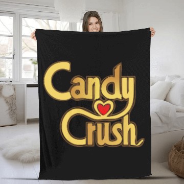Discover candy crush Fleece Blankets
