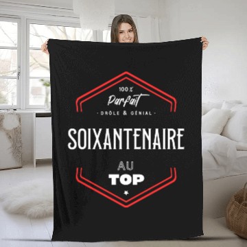 Discover Soixantenaire parfait et au top Fleece Blankets