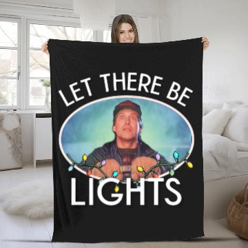 Discover Funny Christmas lights design Fleece Blankets