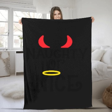 Discover Naughty or Nice Fleece Blankets