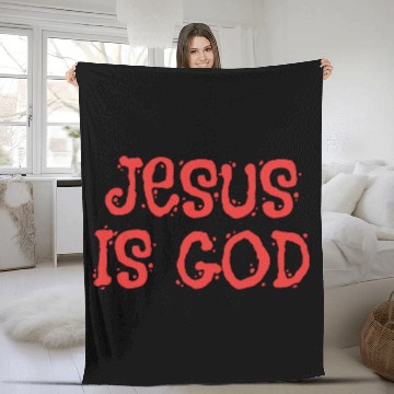 Discover Jesus Is God - Christian Motivational Quotes Fleece Blankets