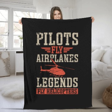 Discover Aviator Pilots Fly Airplanes Legends Helicopters Fleece Blankets