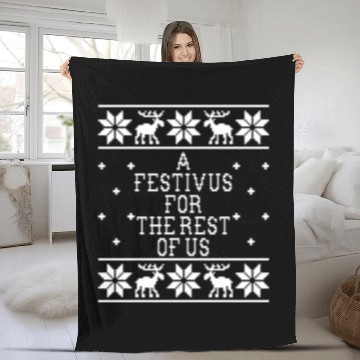 Discover a festivus for the rest of us Fleece Blankets