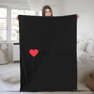 Discover I Love My Geek Fleece Blankets