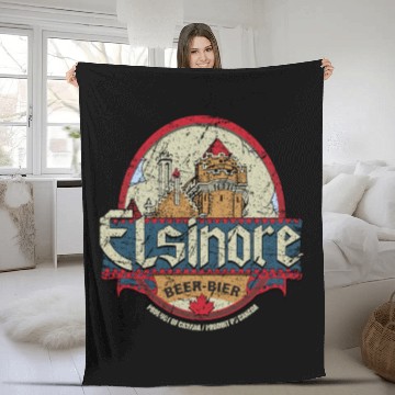 Discover Elsinore Beer 1983 Fleece Blankets