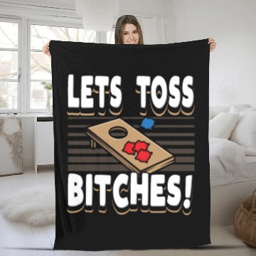 Discover Cornhole player, Cornhole lover, Game Sport Gift Fleece Blankets