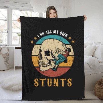 Discover Rock Climbing I do all my own stunts bouldering Fleece Blankets