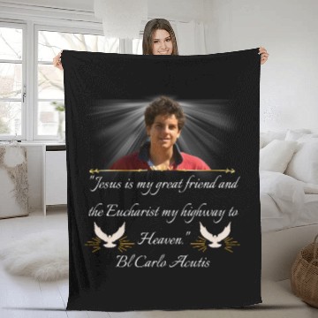 Discover Blessed Carlo Acutis Quote Fleece Blankets Fleece Blankets Perfect