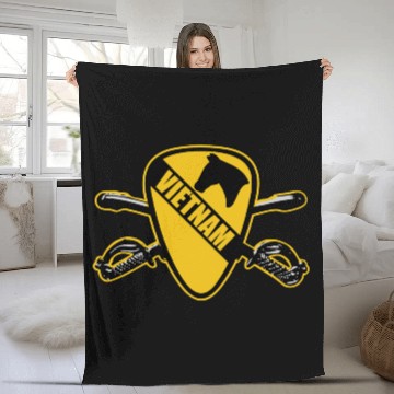 Discover Air Cav Vietnam Fleece Blankets