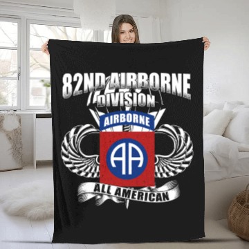 Discover 82nd Airborne Division US Army Fleece Blankets
