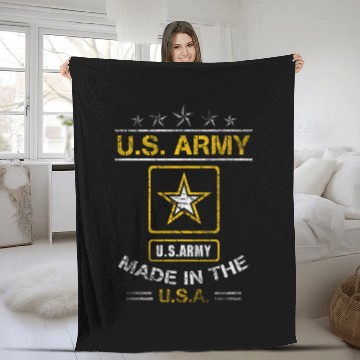 Discover US Army Veteran Army Dad Military Veterans Day Fleece Blankets