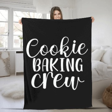 Discover Cookie Baking Crew Christmas Day Fleece Blankets