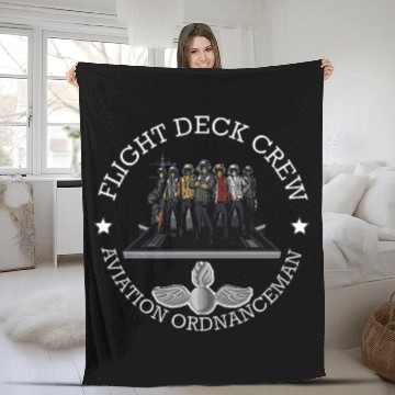 Discover Aviation Ordnanceman Navy Aircraft Carrier Ao Fleece Blankets