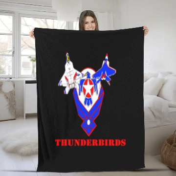 Discover USAF Thunderbirds F22 Raptors Fleece Blankets