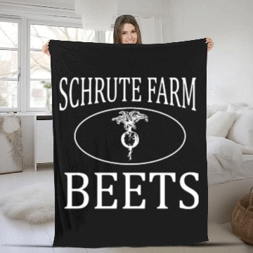 Discover Schrute Farms Fleece Blankets