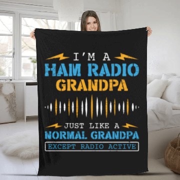 Discover Amateur Radio Ham Radio Operator Fleece Blankets