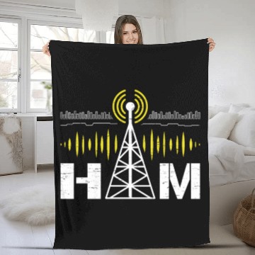 Discover Amateur Radio Ham Radio Operator Fleece Blankets