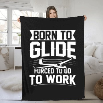 Discover Gift ideas for gliders pilots gliding soaring soar Fleece Blankets