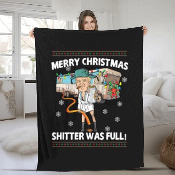 Discover Donald Trump Cousin Eddie Christmas Fleece Blankets Shitte