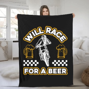 Discover Dirt Bike MX Motocross Supercross Fleece Blankets