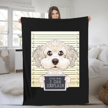 Discover Dear Mom I Can Explain I Bichon Frise Mom I Bichon Fleece Blankets