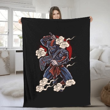 Discover Ninja Gamer Fleece Blankets