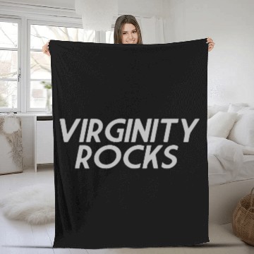 Discover Virginity Rocks Fleece Blankets
