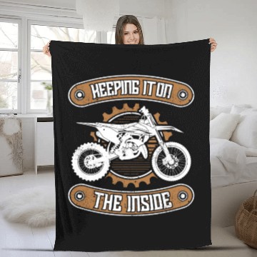 Discover Dirt Bike MX Motocross Supercross Fleece Blankets